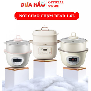 Nồi cháo chậm bear 1,6l tiếng việt chế biến ăn dặm cho bé tiện lợi