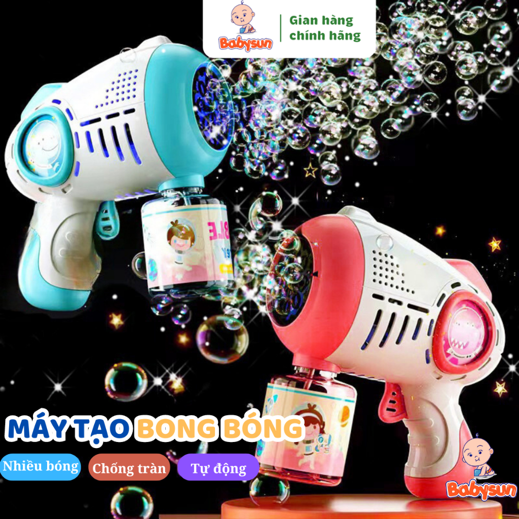 Đồ chơi máy bắn bong bóng xà phòng, Máy phun thổi bong bóng Babysun