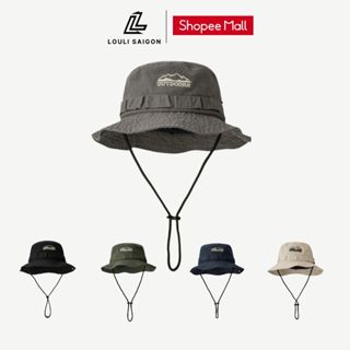Mũ cao bồi LOULI SAIGON thêu chữ, Nón tai bèo nam nữ chất kaki cao cấp thoáng mát MTB12