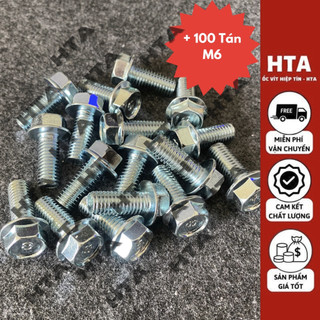 Bu lông chân máy 6 ly khóa 10 - bu lông mặt bích m6 - ốc vít hiệp tín hta