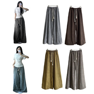 Quần Dài Kẻ Sọc Ống Rộng Form Unisex Nam Nữ Nhiều Màu_SSSTore