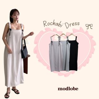Chiếc đầm dài với thiết kế đơn giản đầy tinh tế Modlobe Rockabi Dress Hàn Quốc