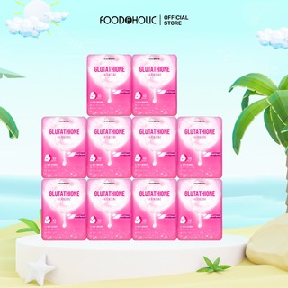 Combo 10 Mặt Nạ Foodaholic Glutathione Dưỡng Trắng, Đều Màu Da Glutathione Ample Mask 23ml/miếng