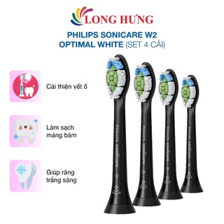 Đầu bàn chải thay thế bàn chải điện Philips Sonicare W2 Optimal White - Hàng chính hãng