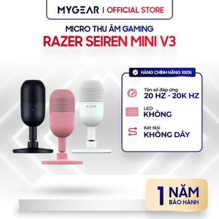 Microphone - Thiết bị thu âm - Micro Razer Seiren Mini V3 Black / White / Pink - Chính hãng bảo hành 12 thá