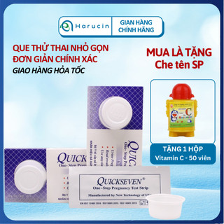 Que thử thai Quickseven Tanaphar - Phát hiện có thai sớm - Test thử thai hai vạch hiệu quả tức thì - Hộp 1 que