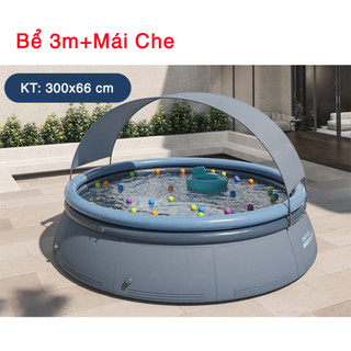 Hồ Bơi, Bể Bơi Phao Tròn KAW Hệ Thống Lưới Kép Ba Chiều Bền Bỉ An Toàn, Hàng Chính Hãng