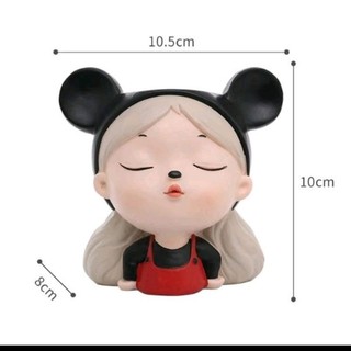 Chậu cô gái dễ thương chất liệu composite 4 dáng