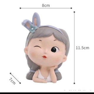 Chậu cô gái dễ thương chất liệu composite 4 dáng