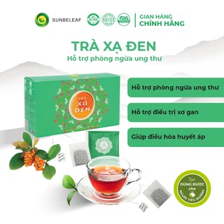 Trà Thảo Mộc Xạ Đen Túi Lọc SunBeleaf Hỗ Trợ Phòng Ngừa Ung Thư, Tăng cường chất chống oxy hóa trà túi lọc Hộp 20 gói