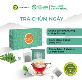 Trà Thảo Mộc Chùm Ngây Túi Lọc SunBeleaf Chống Lão Hóa, Hỗ Trợ Giảm Cân, Giảm Đường Huyết, Trà Túi Lọc Hộp 20 Gói