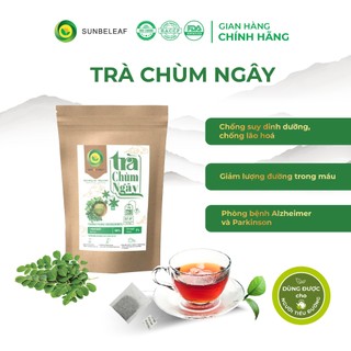 Trà Chùm Ngây Túi Lọc Delta chống lão hóa, trà thảo dược hỗ trợ detox giảm cân, giảm đường huyết, túi zip 25-50