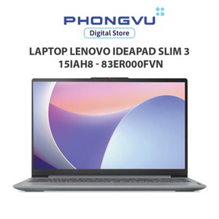 Laptop Lenovo IdeaPad Slim 3 15IAH8 - 83ER000FVN (i5-12450H) (Xám) - Bảo hành 24 tháng