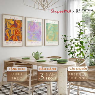 Tranh treo tường canvas cao cấp SET3 của  REICHTUM - Phòng khách/ Nhà ngủ/ Decor trang trí/ Chất vải canvas