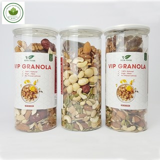 Granola không yến mạch Thảo mộc Bensan ăn kiêng, giảm cân, không đường hộp 500G