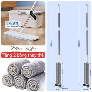 Cây lau nhà tự vắt thông minh ECOCO, Chổi lau nhà xoay 360 độ loại bỏ bụi bẩn