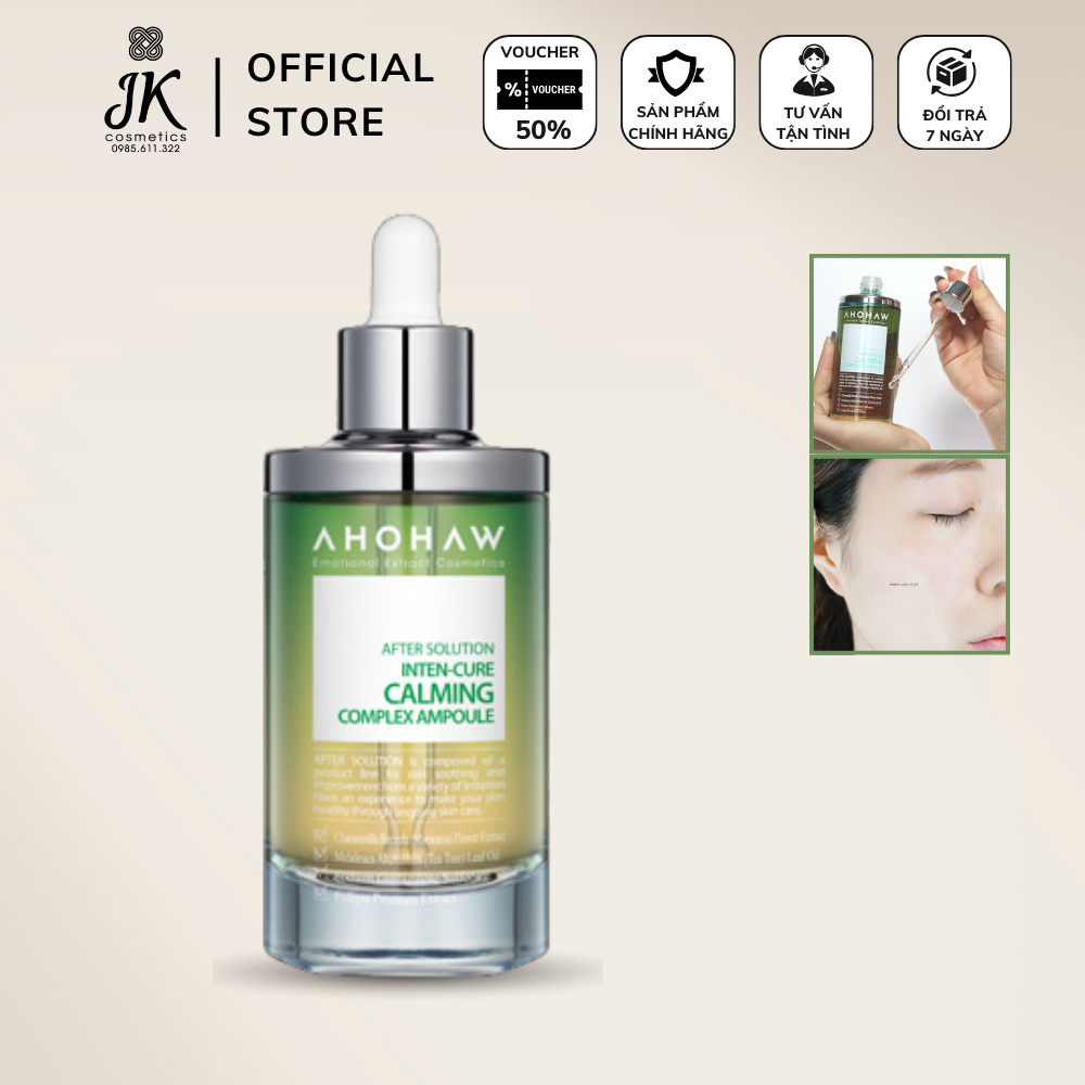 Serum Tinh Chất Phục Hồi Da AHOHAW Intern-Cure Calming Complex Ampoule 150ml - JK Auth Cosmetics