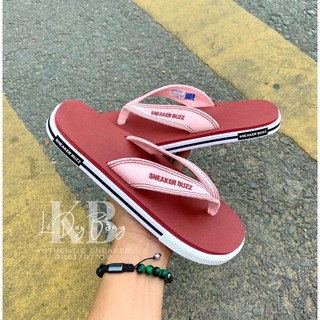 Chính Hãng - Dép sneaker buzz đỏ quai hồng