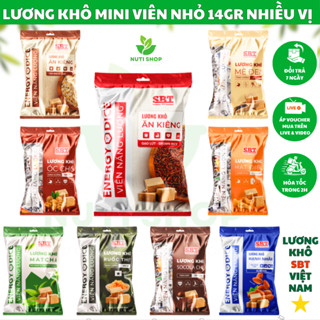 Lương khô Mini viên nhỏ ăn kiêng ăn vặt healthy SBT nhiều vị - Viên lẻ 14g