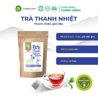 Trà Thanh Nhiệt Túi Lọc Delta, hỗ trợ detox, thanh nhiệt thải độc cơ thể, tui zip 25-50 gói