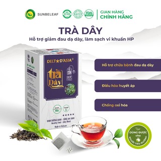 Trà Dây Túi Lọc Delta hỗ trợ đau dạ dày, làm sạch vi khuẩn HP, trà túi lọc hộp 25 gói