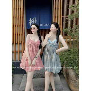 VÁY KẺ 2 DÂY BABYDOLL 25213