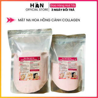 Mặt nạ cánh hoa hồng | bột mặt nạ collagen cánh hoa hồng tươi nguyên chất cao cấp