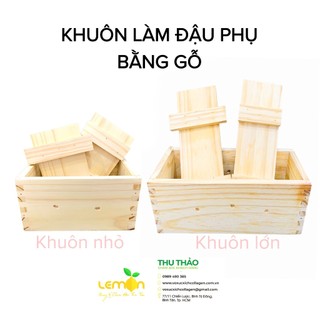 Khuôn đậu phụ bằng gỗ - Khuôn làm đậu phụ tại nhà tiện dụng - Hình shop chụp