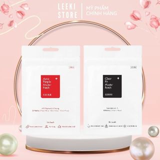 Miếng dán mụn Cosrx Ance Pimple đỏ giảm mụn sưng bọc / Clear Fit Master Patch đen che mụn tàng hình