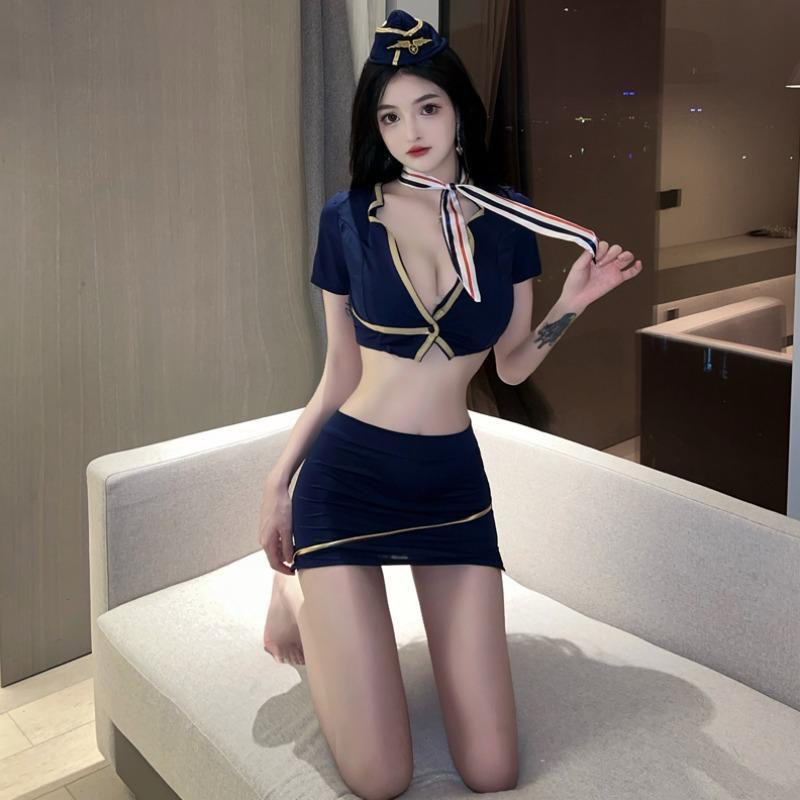 Đồng Phục Nữ Tiếp Viên Hàng Không Nóng Bỏng Đồ Lót Gợi Cảm Quyến Rũ 1044 [CWEAR.SEXY] | BigBuy360 - bigbuy360.vn