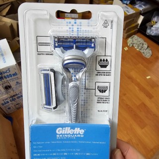 Dao cạo râu Gillette Skinguard (đầu cạo 2+1 tối ưu cho da nhạy cảm)