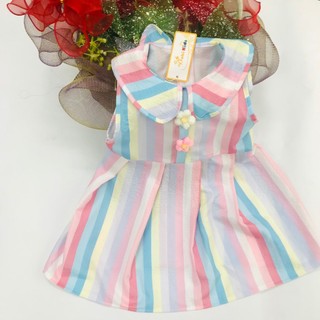 Váy Xinh Cho Bé DaHi Kids Vải Đũi Thô Mềm Mát Nhẹ, Váy Hè Cho Bé Size 11kg Đến 26kg