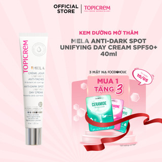 Kem chống nắng TOPICREM MELA ANTI-DARK SPOT UNIFYING DAY CREAM SPF50+ 40ml giúp giảm sự xuất hiện các sắc tố