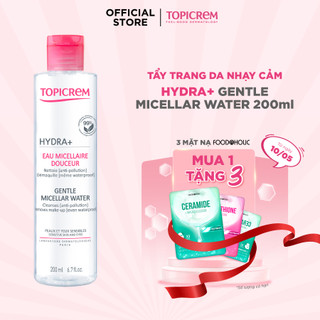 Nước tẩy trang dịu nhẹ - Topicrem HYDRA+ Gentle Micellar Water 200ml