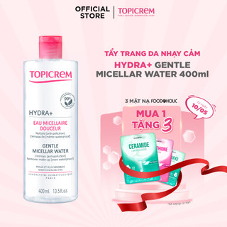 Nước tẩy trang dịu nhẹ TOPICREM HYDRA+ GENTLE MICELLAR WATER 400ml