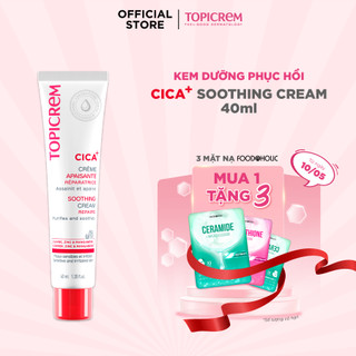 Kem dưỡng phục hồi và làm êm dịu da TOPICREM CICA+ SOOTHING CREAM 40ML