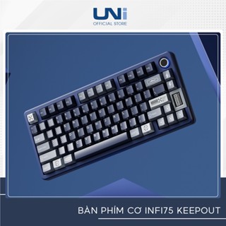 BÀN PHÍM CƠ KHÔNG DÂY KEYVERSE INFI75 - Case nhựa tạ nhôm - Màn hình trên bàn phím - UNI OFFICIAL STORE