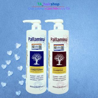 Dầu Gội xả pallamina phục hồi mềm mượt, ngăn rụng, ngăn gàu, ngăn dầu size: 800ml