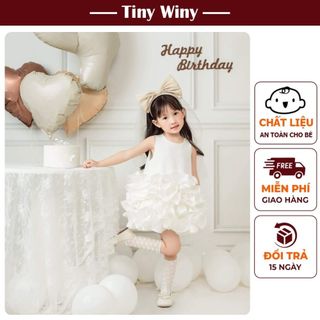 Váy công chúa thiết kế Tiny Winy V274 đuôi cá bồng bềnh cho bé gái