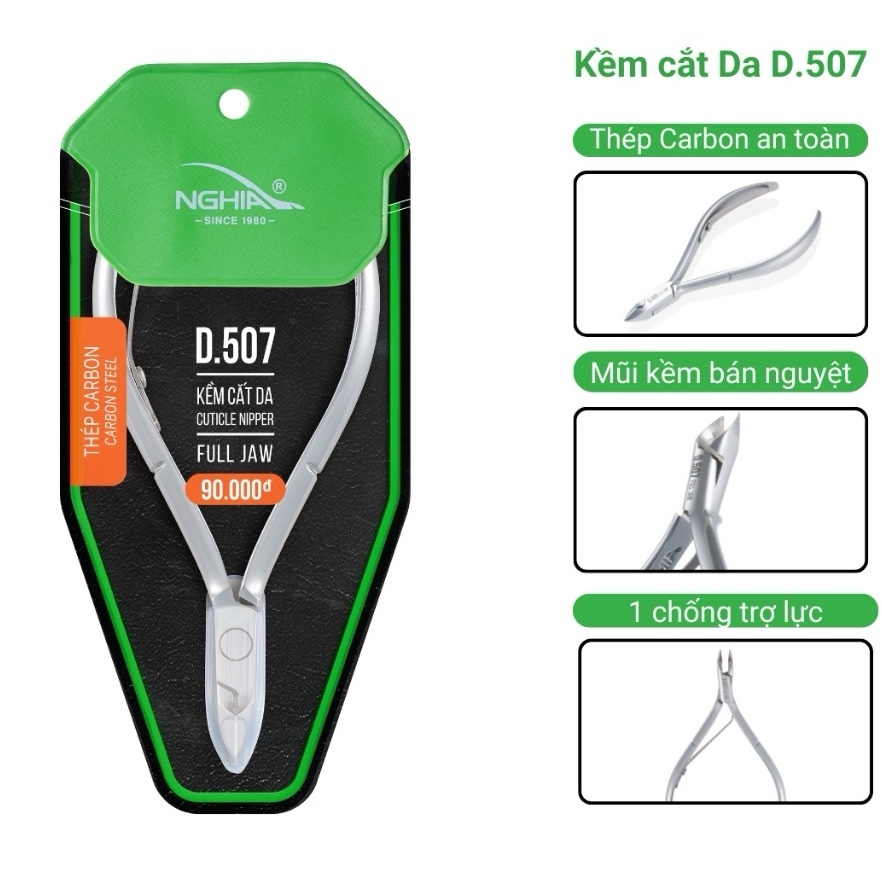 Kềm Cắt Da Bán Nguyệt Thép Chuyên Dụng KỀM NGHĨA D507