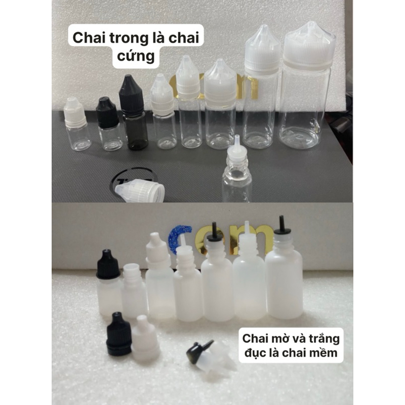 Chai chiết tinh dầu mực xăm (SET 10SP) 5ml 10ml 15ml 20ml 30ml 50ml 100ml chai chiết mĩ phẩm, chai c