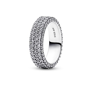 Nhẫn bạc nữ Lys TIMELESS PAVE TRIPLE-ROW RING 8120SV