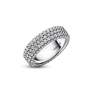 Nhẫn bạc nữ Lys TIMELESS PAVE TRIPLE-ROW RING 8120SV