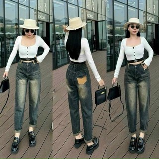 Quần Jean Baggy Lưng Thun Sau Chất Form VNXK JBG0260