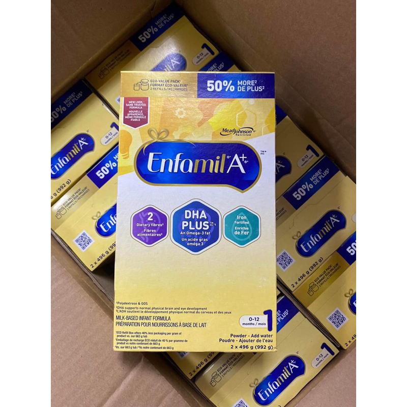 Sữa công thức Enfamil A+1 Canada mẫu mới