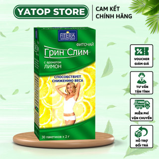 Trà giảm cân NGA vị chanh thanh lọc cơ thể vị hoa quả Fitera Nga