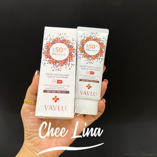 Kem chống nắng phổ rộng nâng tone vavi.u protection collagen spf50+ pa+++