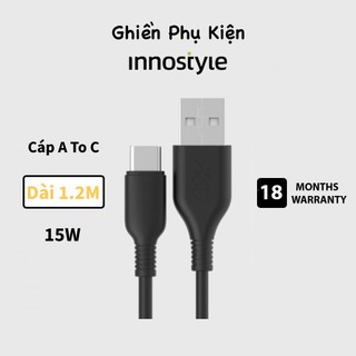 Cáp Innostyle USA A To C Jazzy 1.2M 15W - Hàng Chính Hãng