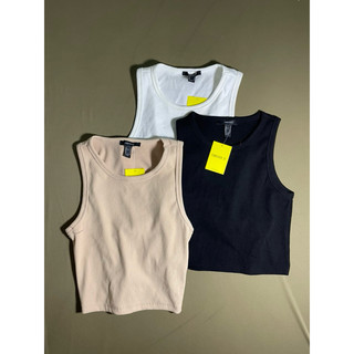 Áo thun ba lổ crop top có day cột eo sau