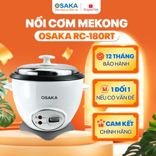 Nồi cơm OSAKA 1,8L, tráng men chống dính cao cấp, nấu cơm, làm bánh bông lan | GIA DỤNG OSAKA